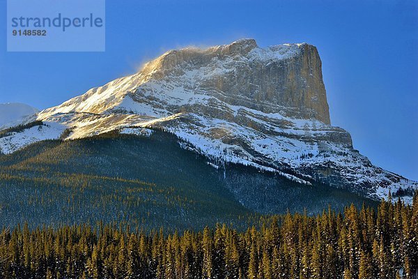 Berg  Winter  Fotografie  Querformat  Jasper Nationalpark  Alberta  Kanada