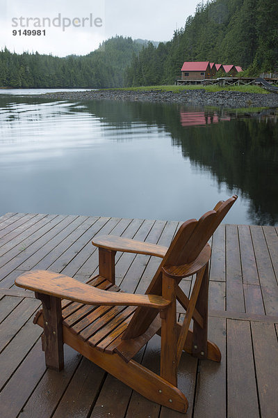 Landschaftlich schön landschaftlich reizvoll Lodge Landhaus Urlaub Bucht British Columbia Kanada