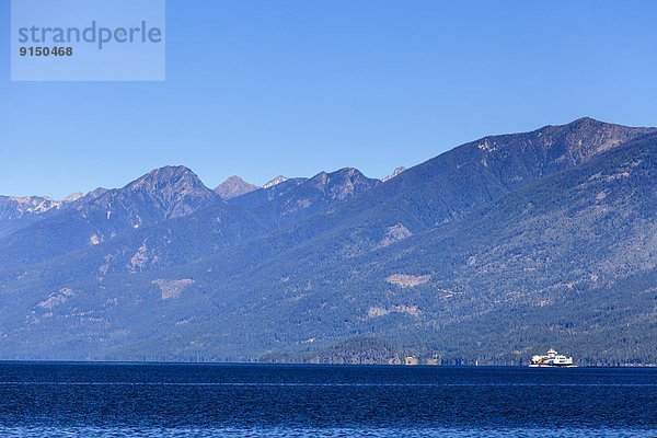 Berg  See  Hintergrund  Fähre  Selkirk Mountains  Kootenay Nationalpark