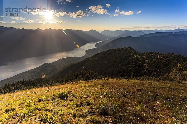 über  See  Sonnenstrahl  Slocan Valley  British Columbia  Idaho