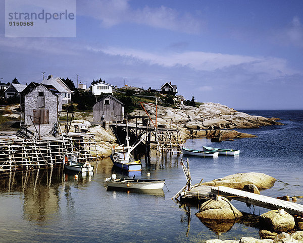 Fischereihafen Fischerhafen Ostküste Leuchtturm Kanada Nova Scotia Neuschottland