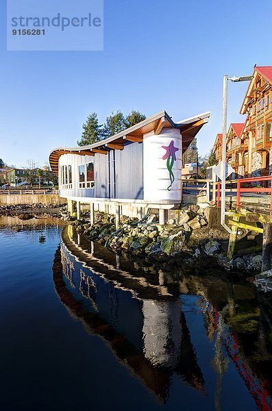 Binnenhafen  Hafen  Ignoranz  Fassade  frontal  Design  Landschaftlich schön  landschaftlich reizvoll  British Columbia  Kanada  Ucluelet  Vancouver Island
