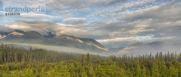 Wolke  Morgen  Beleuchtung  Licht  Kluane Nationalpark  Yukon