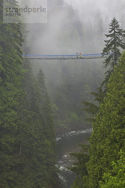 Mensch  Menschen  gehen  Brücke  hängen  Kanada  Vancouver