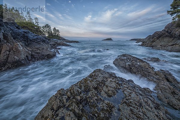 über  Küste  Sonnenaufgang  Gewölbe  British Columbia  Kanada  Kristall  Tierheim