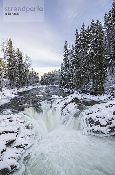 Winter grau Fluss Ländliches Motiv ländliche Motive British Columbia Kanada Clearwater