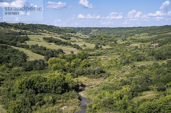 Tal  Fluss  Qu'Appelle  Saskatchewan  Kanada  Manitoba