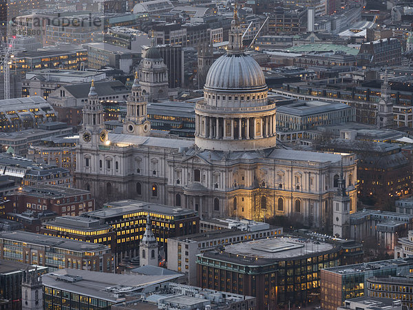 Stadtansicht von London mit St. Pauls Cathedral  England