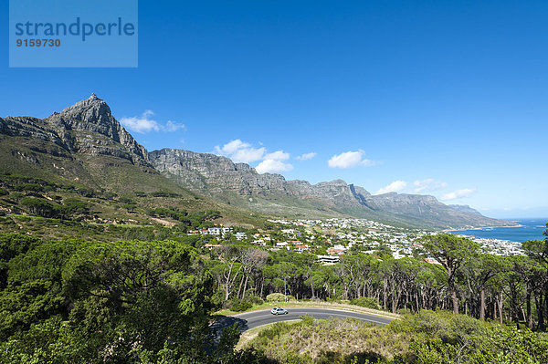 Tafelberg  Zwölf Apostel und Camps Bay  Kapstadt  Südafrika