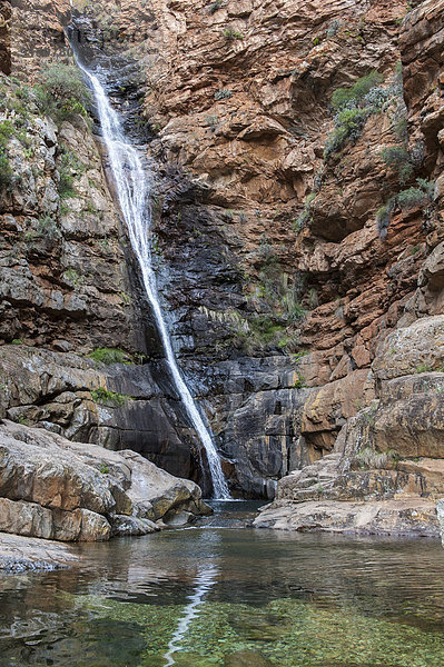 Wasserfall in den Swartbergen  Western Cape  Südafrika