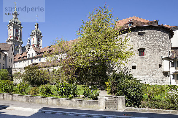 Kirche Kathedrale UNESCO-Welterbe Kloster Viertel Menge Schweiz