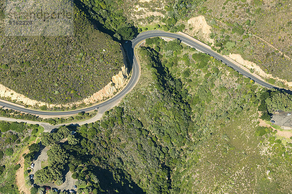 Luftaufnahme  Küstenstraße Chapmans Peak Drive  Kapstadt  Westkap  Republik Südafrika