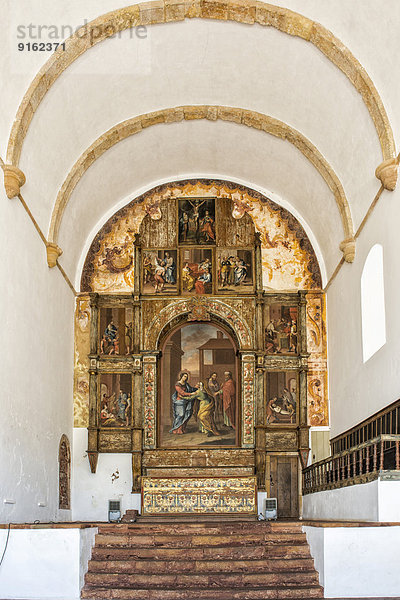 Hauptaltar  Manuelinische Kirche Santa Misericórdia  Silves  Distrikt Faro  Portugal