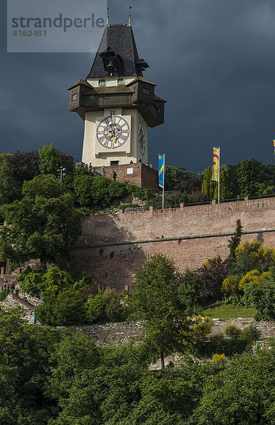 Uhrturm am Schlossberg  Graz  Steiermark  Österreich