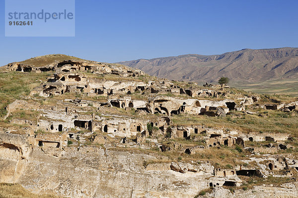 Ruinen auf Festungshügel Kale  Hasankeyf  Provinz Batman  Südostanatolien  Anatolien  Türkei