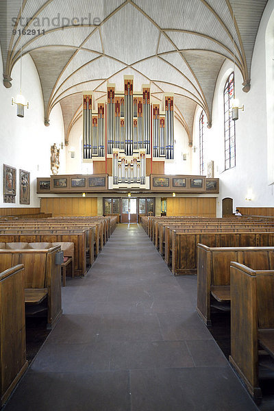 Rieger-Orgel  Hauptschiff  St.-Katharinen-Kirche  evangelische Hauptkirche  Frankfurt am Main  Hessen  Deutschland