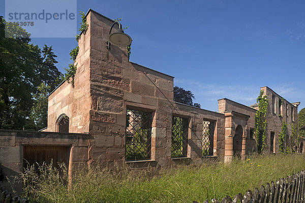 Wohnhaus Herrenhaus Ruine Bayern Deutschland Nürnberg alt