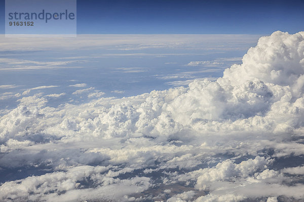 Cumuluswolken  Luftaufnahme