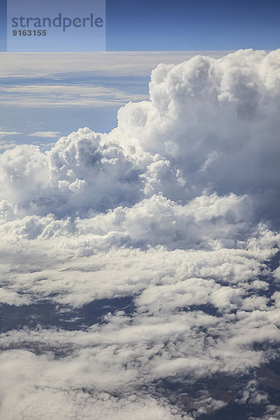Cumuluswolken  Luftaufnahme