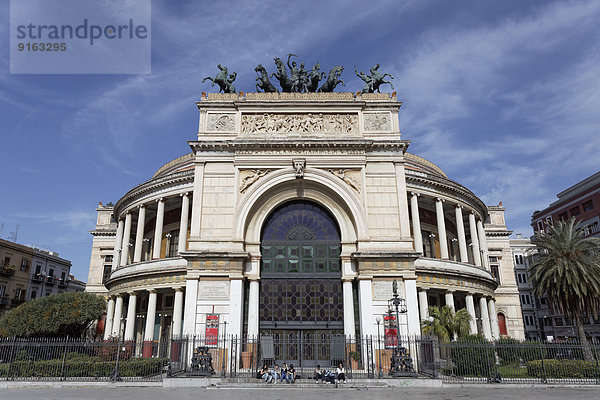 Teatro Politeama Garibaldi  Piazza Ruggero Settimo  Palermo  Sizilien  Italien