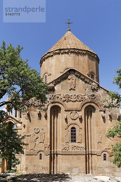 Ostfassade  armenische Heiligkreuzkirche  Insel Akdamar  Ahtamar  Akdamar Adas?  Provinz Van  Ostanatolien  Anatolien  Türkei