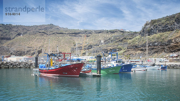 Hafen Boot Kanaren Kanarische Inseln La Palma Spanien