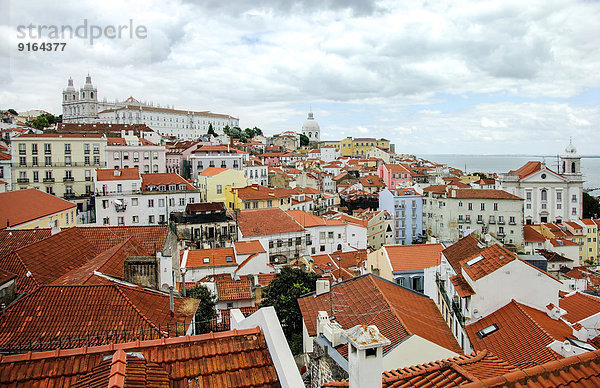 Lissabon Hauptstadt Ansicht Alfama Ortsteil Portugal