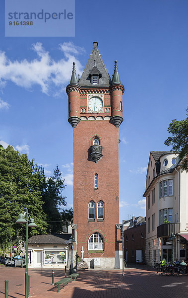 Rathausturm mit Driland-Museum  Gronau  Westfalen  Nordrhein-Westfalen  Deutschland