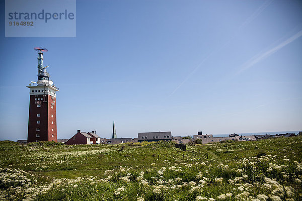 Leuchtturm auf Helgoland  Schleswig-Holstein  Deutschland
