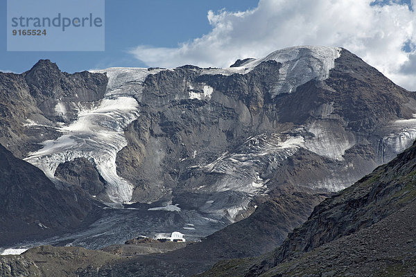 Kaunertal mit Weißseespitze  Tirol  Österreich