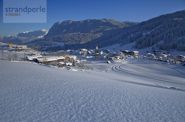 Winter in Hinterthiersee  Tirol  Österreich