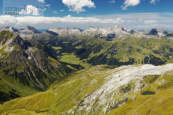 Berglandschaft  Lech am Arlberg  Vorarlberg  Österreich