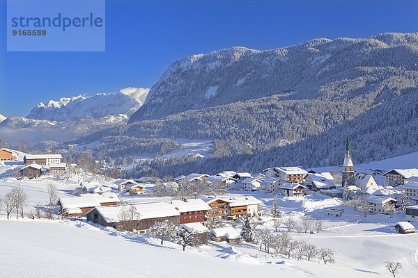 Hinterthiersee im Winter  Tirol  Österreich