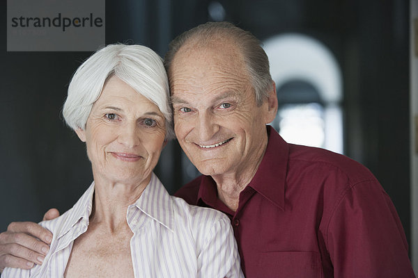 Senior Caucasian couple smiling together
