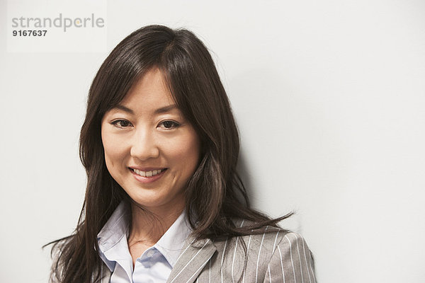 Asian businesswoman smiling