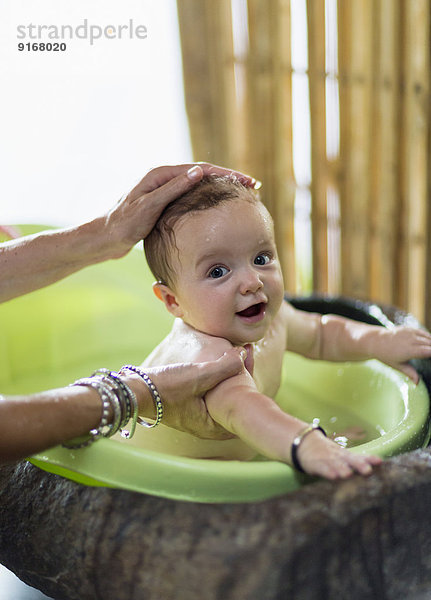 Europäer baden Kunststoff Mutter - Mensch Baby