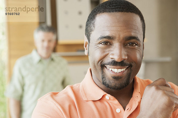 African American man smiling