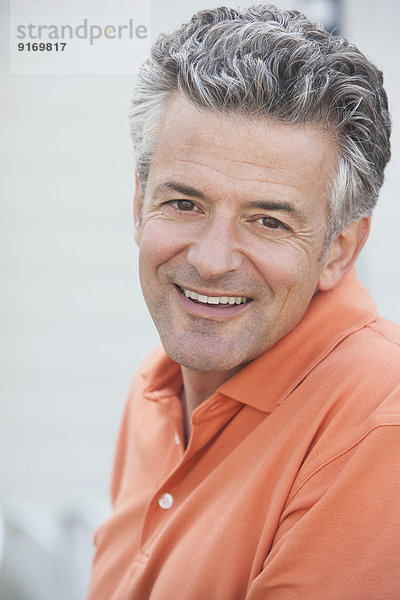 Caucasian man smiling