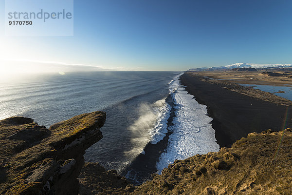 Iceland  Sandy beach near Dyrholaey