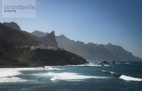Spain  Canary Islands  Teneriffe  Buildings in Anaga mountains