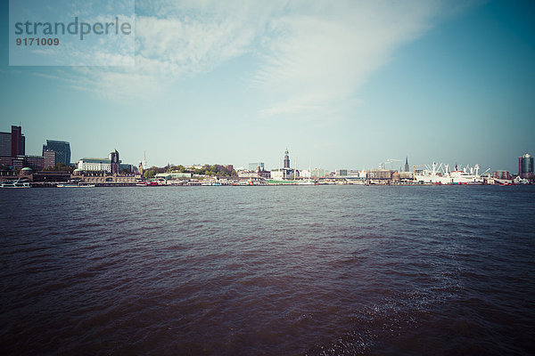 Germany  Hamburg  Port of Hamburg  Skyline  Cityscape