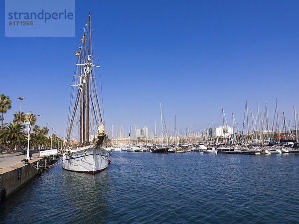 Spain  Barcelona  Museum ship at Museu Maritim de Barcelona