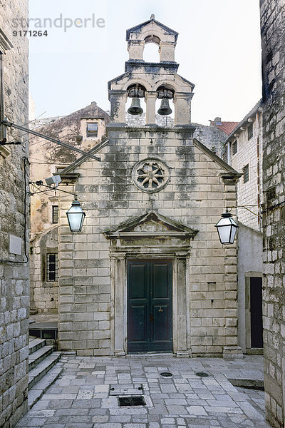Kroatien  Dubrovnik  Blick auf die St. Nikolauskirche in der historischen Altstadt