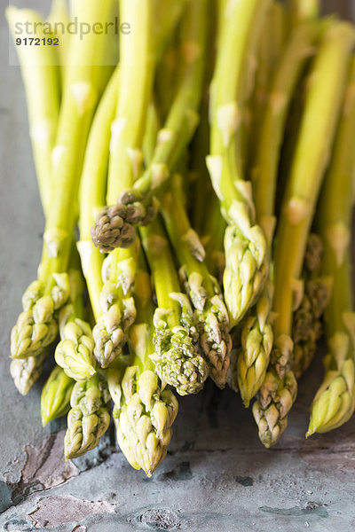 Pile of green asparagus