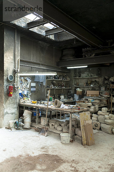 Germany  Munich  Interior view of art foundry