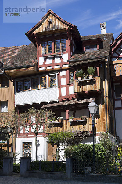 Schweiz  Thurgau  Arbon  Altstadt  Fachwerkhäuser