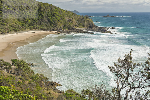 Australia  New South Wales  Byron Bay  Broken Head nature reserve  view over bay