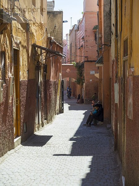 Marokko  Marakesh  Medina  Gasse Derb Dabachi