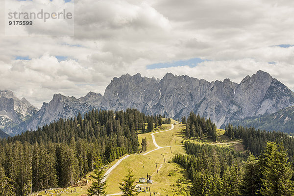 Österreich  Gosau  Blick auf das Dachsteingebirge