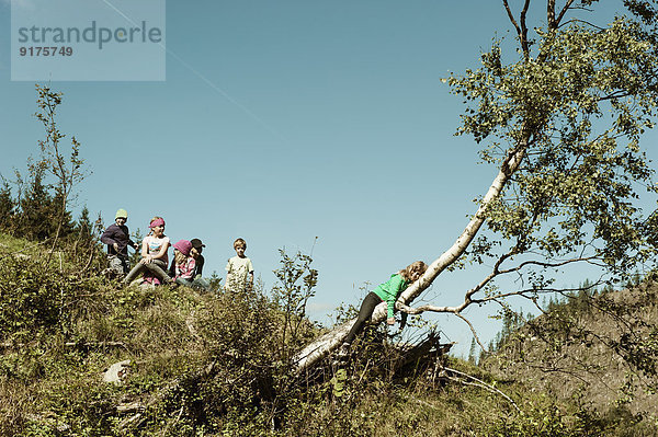 Kindergruppe in der Natur